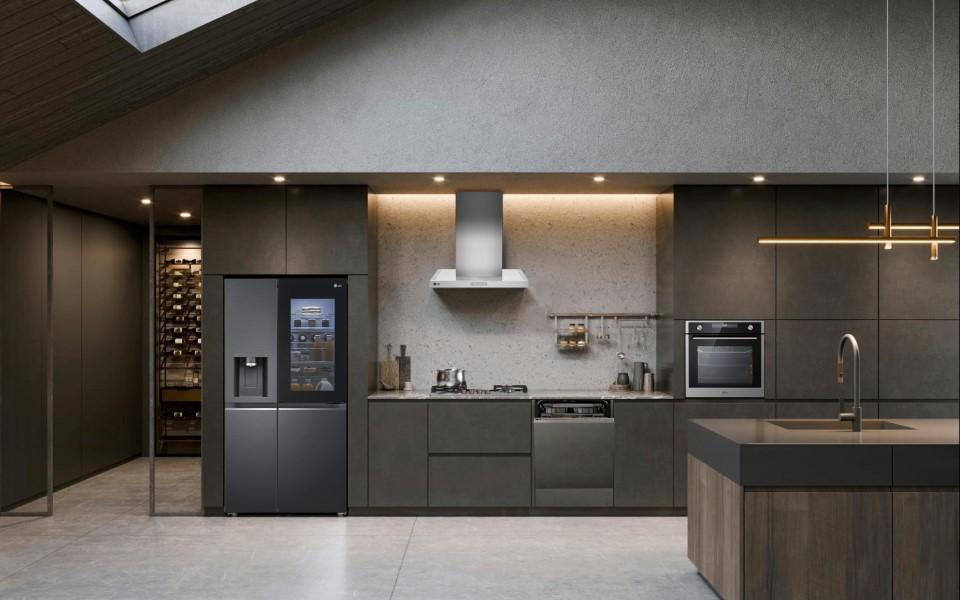 Happy family with LG appliances