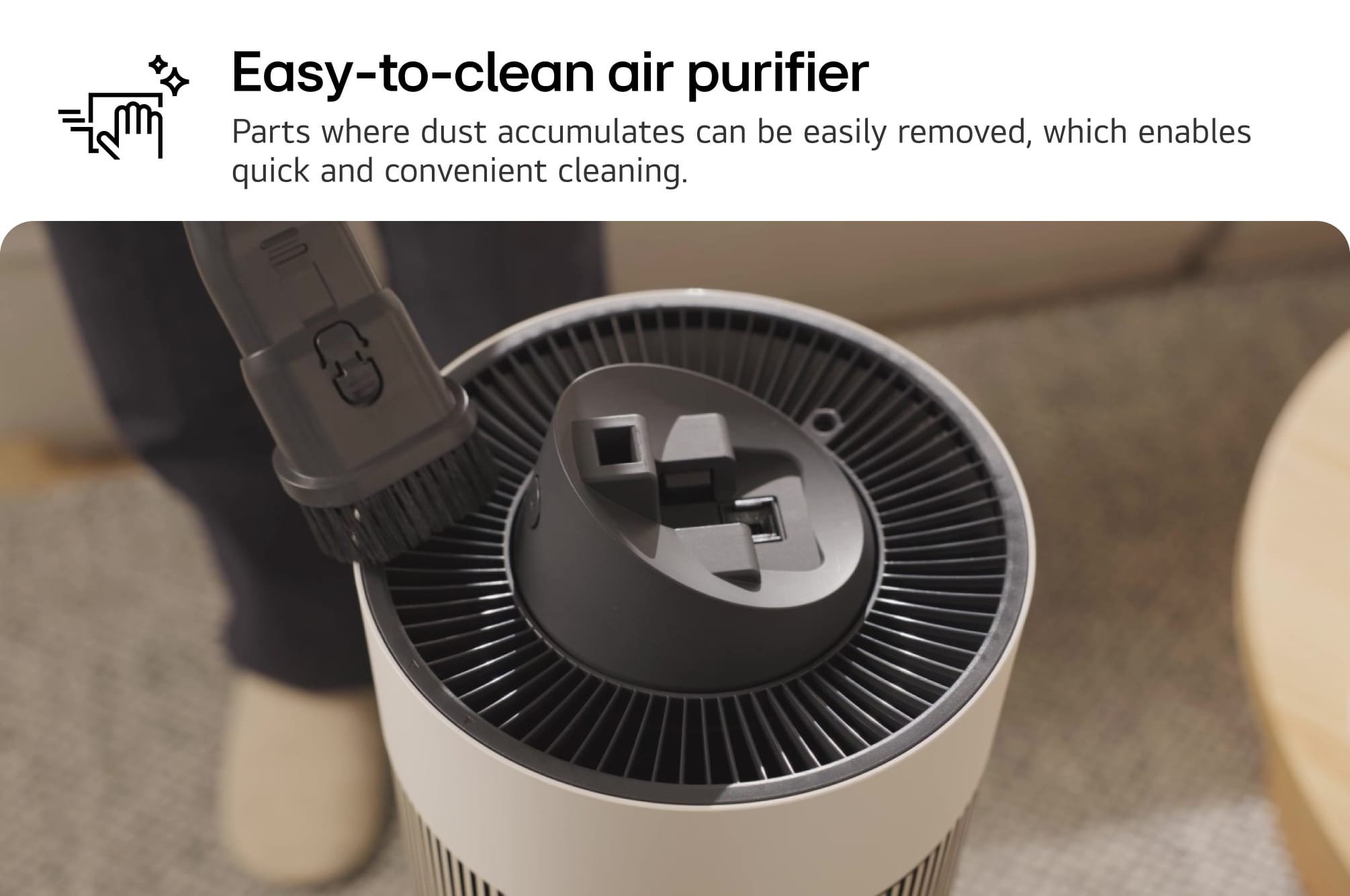 Easy-to-Clean One-Touch Detachable Head