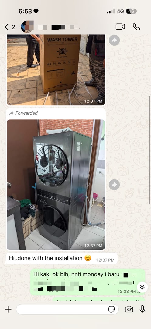 Customer WhatsApp review 1