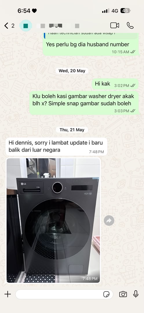 Customer WhatsApp review 3
