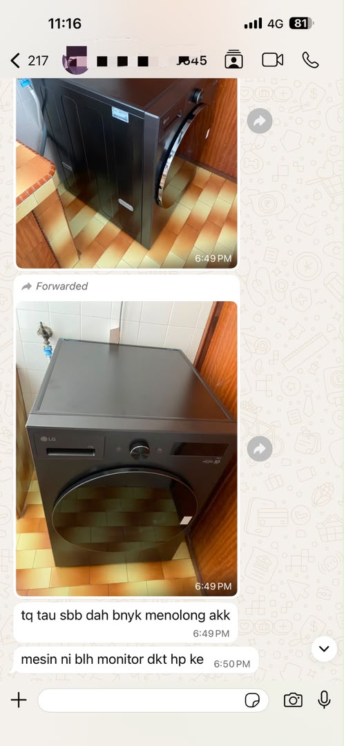 Customer WhatsApp review 4